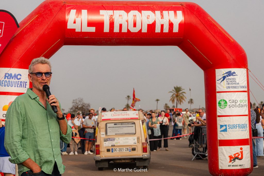 Paysage du désert marocain lors du 4L Trophy